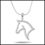 Silver Horse Necklace