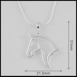 Silver Horse Necklace